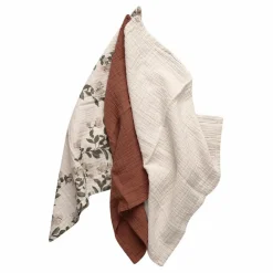 garbo&friends Langes|Puériculture|Langes Honeysuckle en mousseline de coton - Set de 3 |