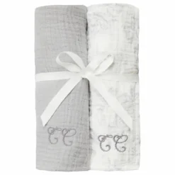 Tartine et Chocolat Langes Toile de Jouy - Set de 2 |