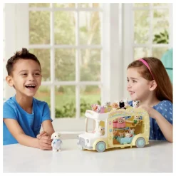 Sale Sylvanian Families Le bus et sa cour de récréation Multicolore
