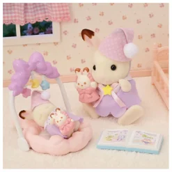 Sylvanian Families Maisons De Poupées|Le coucher des sœurs Lapin Chocolat