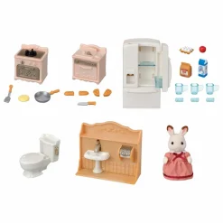 Sylvanian Families Le set d'ameublement cosy cottage et maman