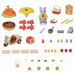 Sylvanian Families Le stand de hamburgers