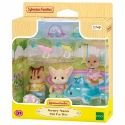 Sylvanian Families Le trio des bébés à la piscine Multicolore