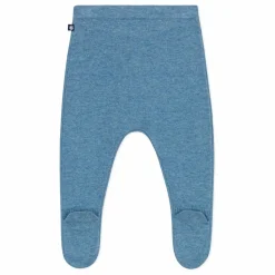 Petit Bateau Legging Avec Pieds Maille Laine | Bleu Outlet