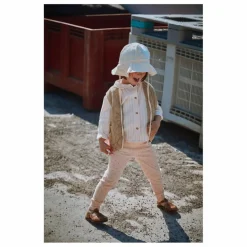 Poudre Organic Legging Basilic Pois Coton Bio | Rose Discount