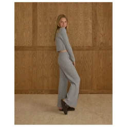 Rylee + Cru Legging Côtelé Maille | Bleu gris Hot