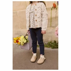 Louise Misha Legging Côtelé Moldavia | Bleu marine Sale