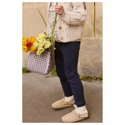 Louise Misha Legging Côtelé Moldavia | Bleu marine Sale