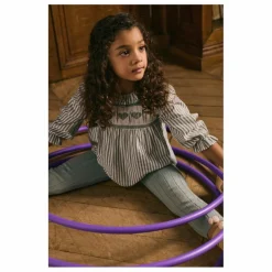 Louise Misha Legging Côtelé Moldavia | Bleu gris Outlet