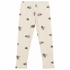 Best Studio Bohème Legging Côtelé Rom-Pom Mûres Coton Bio | Ecru