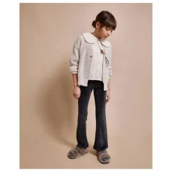 Outlet Búho Legging Flare Velours Coton Bio | Gris anthracite