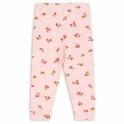 New Konges Sløjd Legging Fleuri Coton Bio | Rose pâle
