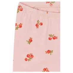 New Konges Sløjd Legging Fleuri Coton Bio | Rose pâle