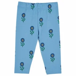 Clearance Emile et Ida Legging Fleurs Coton Bio | Bleu
