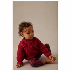 Cozmo Legging Léopard Baby Coton Bio | Rouge New