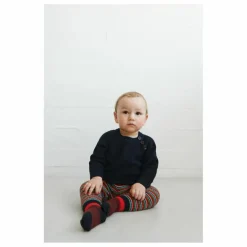 Outlet FUB Legging Rayé Laine de Mérinos Bébé | Bleu marine