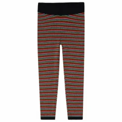 Online FUB Legging Rayé Laine de Mérinos | Bleu marine