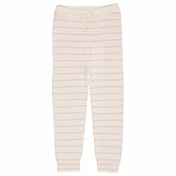 Enfant Copenhagen Colors Legging Rayures Laine Mérinos | Lilas