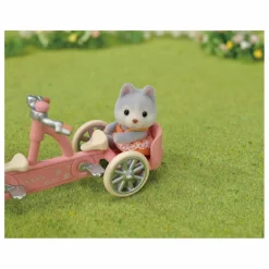 Sylvanian Families Les frères et sœurs husky et leur tandem Multicolore