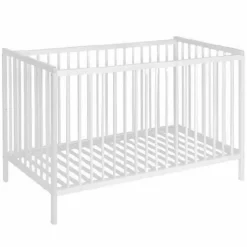 New Quax Lit à barreaux hêtre 60x120 cm | Blanc