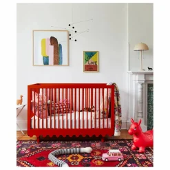 Oeuf NYC Lit à barreaux Moss | Rouge Outlet