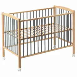 Clearance Combelle Lit bébé Arthur 70x140 cm | Bleu gris