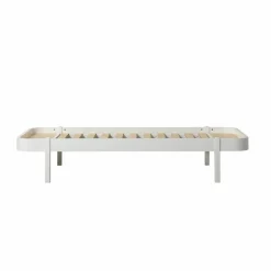 Oliver Furniture Lit Wood Lounger 90x200 cm en chêne | Blanc Outlet