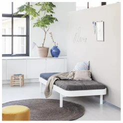Oliver Furniture Lit Wood Lounger 90x200 cm en chêne | Blanc Outlet