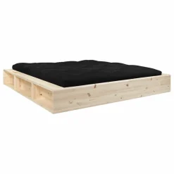 Hot Karup Design Lit Ziggy avec rangements | Bois clair