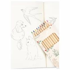 Konges Sløjd Livre de coloriage et crayons de couleurs Mizumi | Ecru New