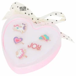 Bonton Lot 5 Bagues Cœur | Lilas tLilas