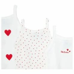 Petit Bateau Lot 3 Bodies à Bretelles Coton Bio | Ecru Sale