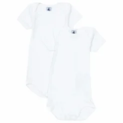 Outlet Petit Bateau Lot 2 Bodies Coton Bio | Blanc