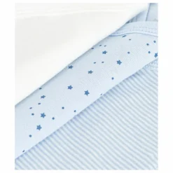 Petit Bateau Bodies, Combinaisons|Pyjamas Et Bodies|Lot 3 Bodies Etoiles Coton Bio |