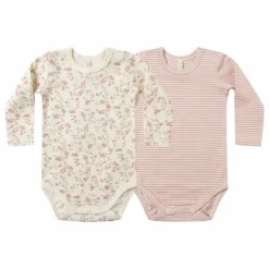 Quincy Mae Lot 2 Bodies Fleuris Coton Bio |