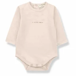 New 1+ in the family Lot 2 bodies Lis Coton Bio | Rose poudré