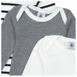 Petit Bateau Lot 3 Bodies Marinière Coton Bio | Bleu Outlet