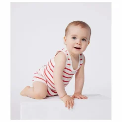 Petit Bateau Bodies, Combinaisons|Pyjamas Et Bodies|Lot 2 Bodies Marinière Coton Bio |