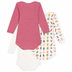 Petit Bateau Lot 3 Bodies Noël |