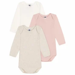 Best Petit Bateau Lot 3 Bodies Nœuds | Rose