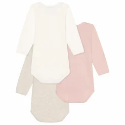 Best Petit Bateau Lot 3 Bodies Nœuds | Rose