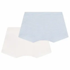 Petit Bateau Lot 2 Boxers Rayés Coton Bio | Bleu ciel New