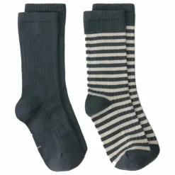 Discount Gray Label Lot 2 Chaussettes Côtelées | Bleu gris