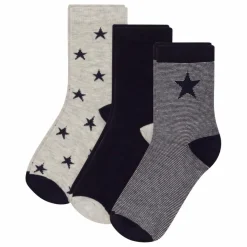 Petit Bateau Lot 3 Chaussettes Etoiles | Bleu marine Hot