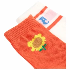 Bobo Choses Lot 2 Chaussettes Tournesol Fibres Recyclées | Rouge New