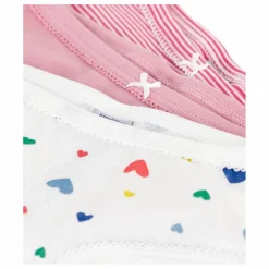 Enfant Petit Bateau Lot 3 Culottes Cœurs Coton Bio |