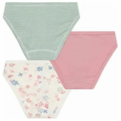 Petit Bateau Lot 3 Culottes Fleuries | Blanc Discount