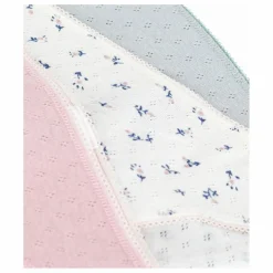 Femme Petit Bateau Lingerie, Chaussettes|Lot 3 Culottes Fleuries Coton Bio |