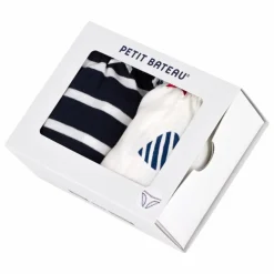 Sale Petit Bateau Lot 2 Culottes Froufrou Coton Bio | Ecru