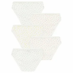 Enfant Petit Bateau Lot 5 Culottes Mini Cœurs |